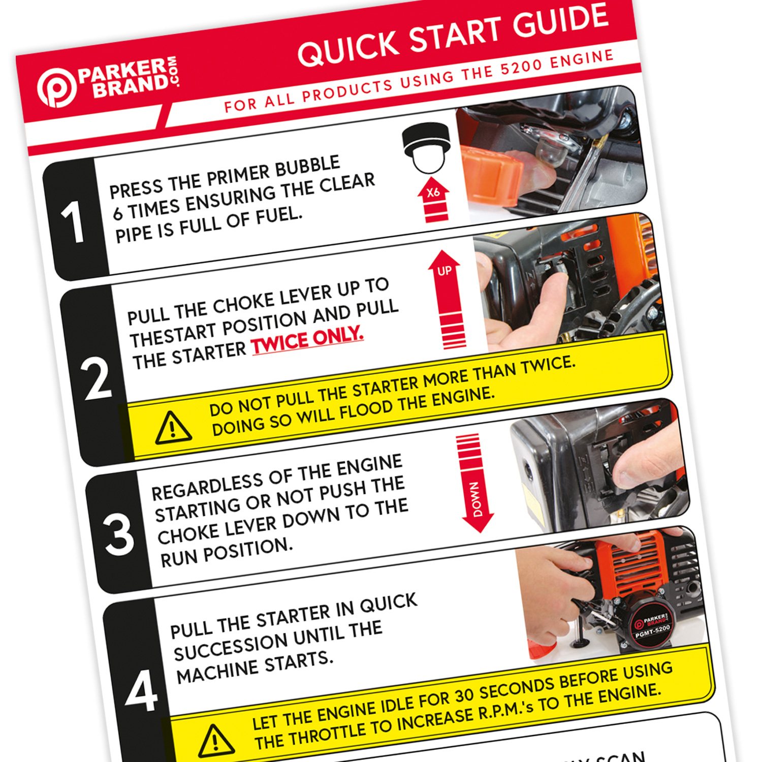 52cc Brushcutter and Multi-Tool Downloadable Starting Guide