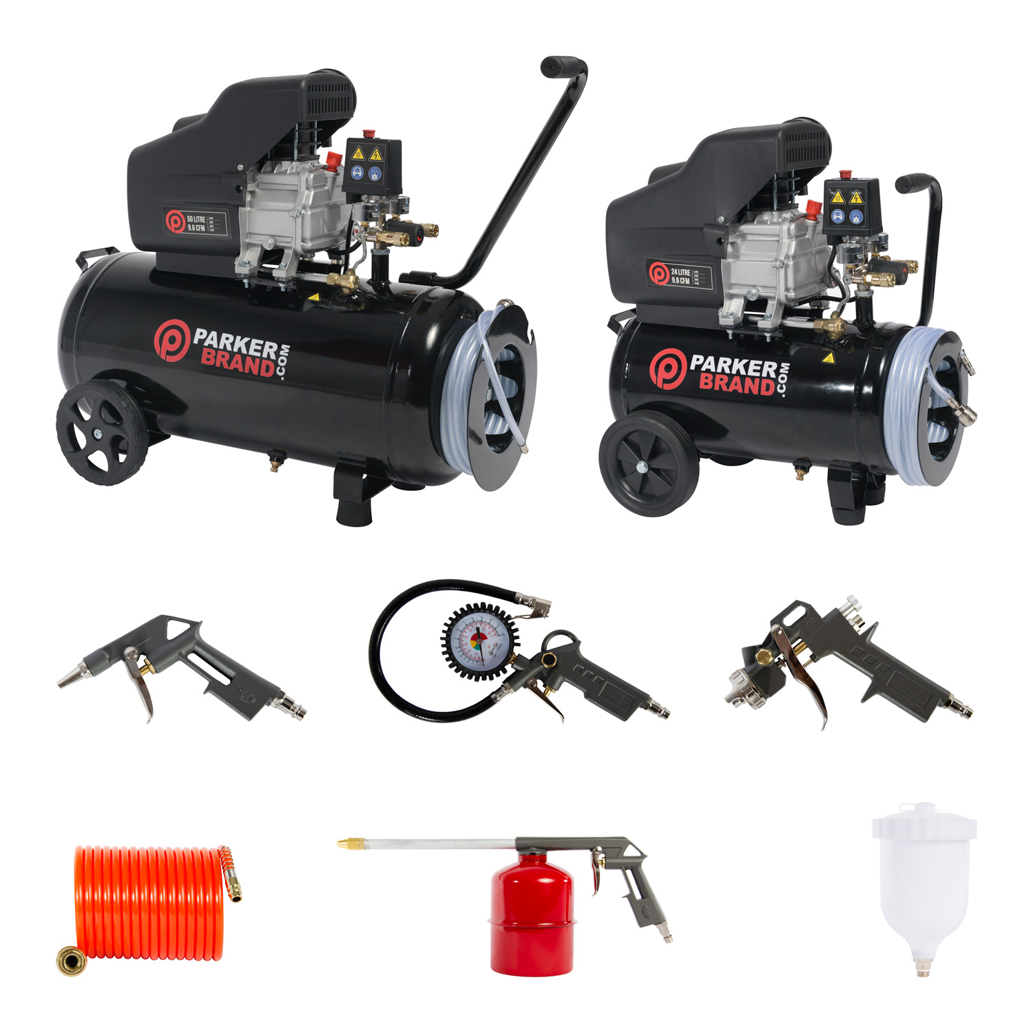 Integral Hose on our New Air Compressors