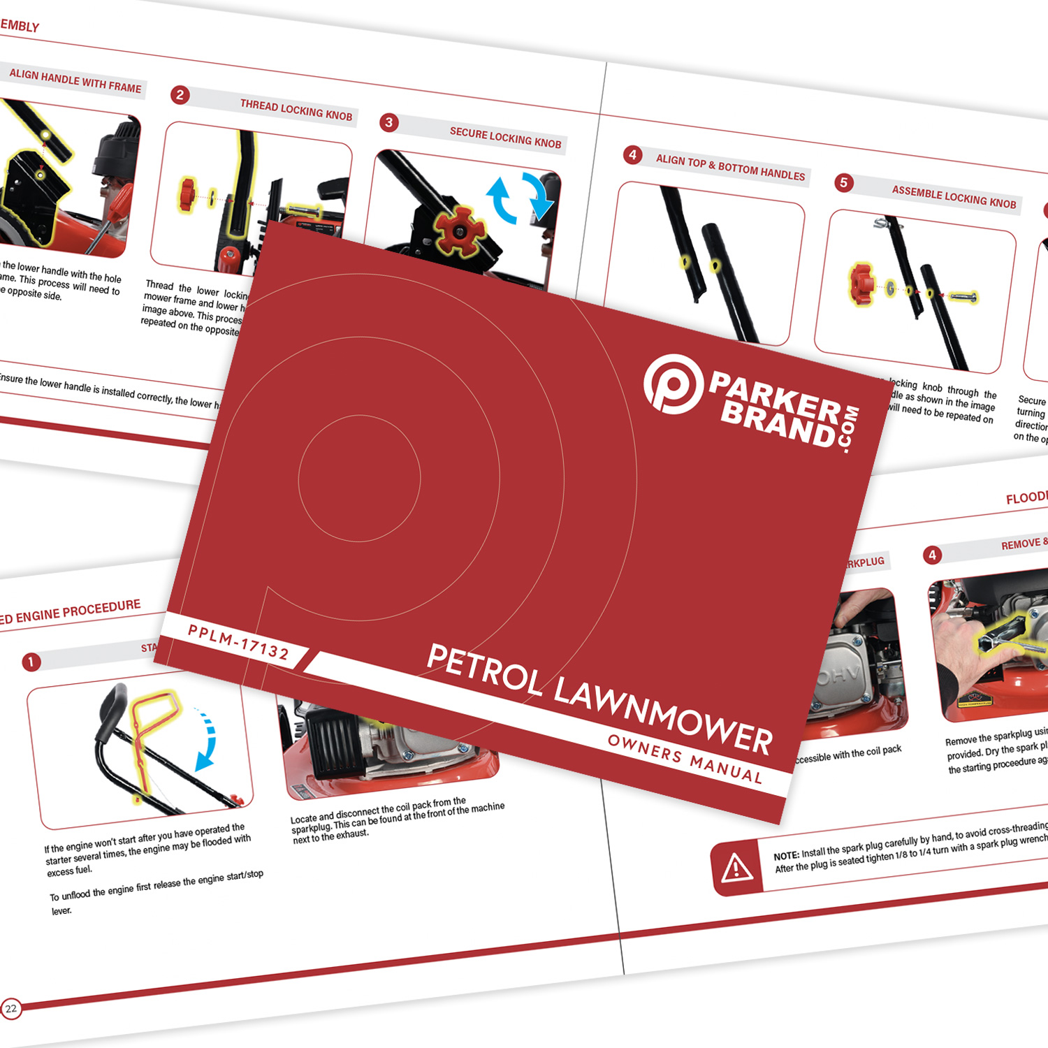 ALL-NEW MANUAL FOR OUR 21 INCH PETROL LAWNMOWER (PPLM-17132)