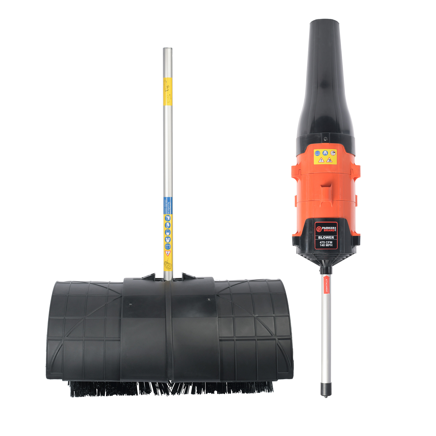 New Attachments for 52cc Machines: Leaf Blower & Our New Sweeper