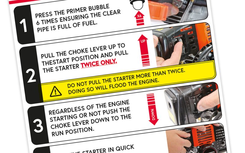 52cc Brushcutter and Multi-Tool Downloadable Starting Guide