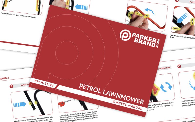 Updated Manual for Our 21 Inch Petrol Lawnmower (PPLM-21196)