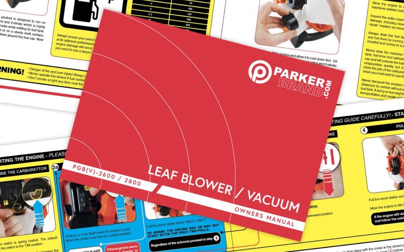 New PBV-2600/PGBV-2800 Leaf Blower Manual