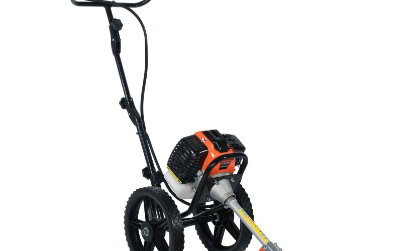 Rolling in Style: The Wheeled Brush Cutter Line Trimmer Takes Center Stage!