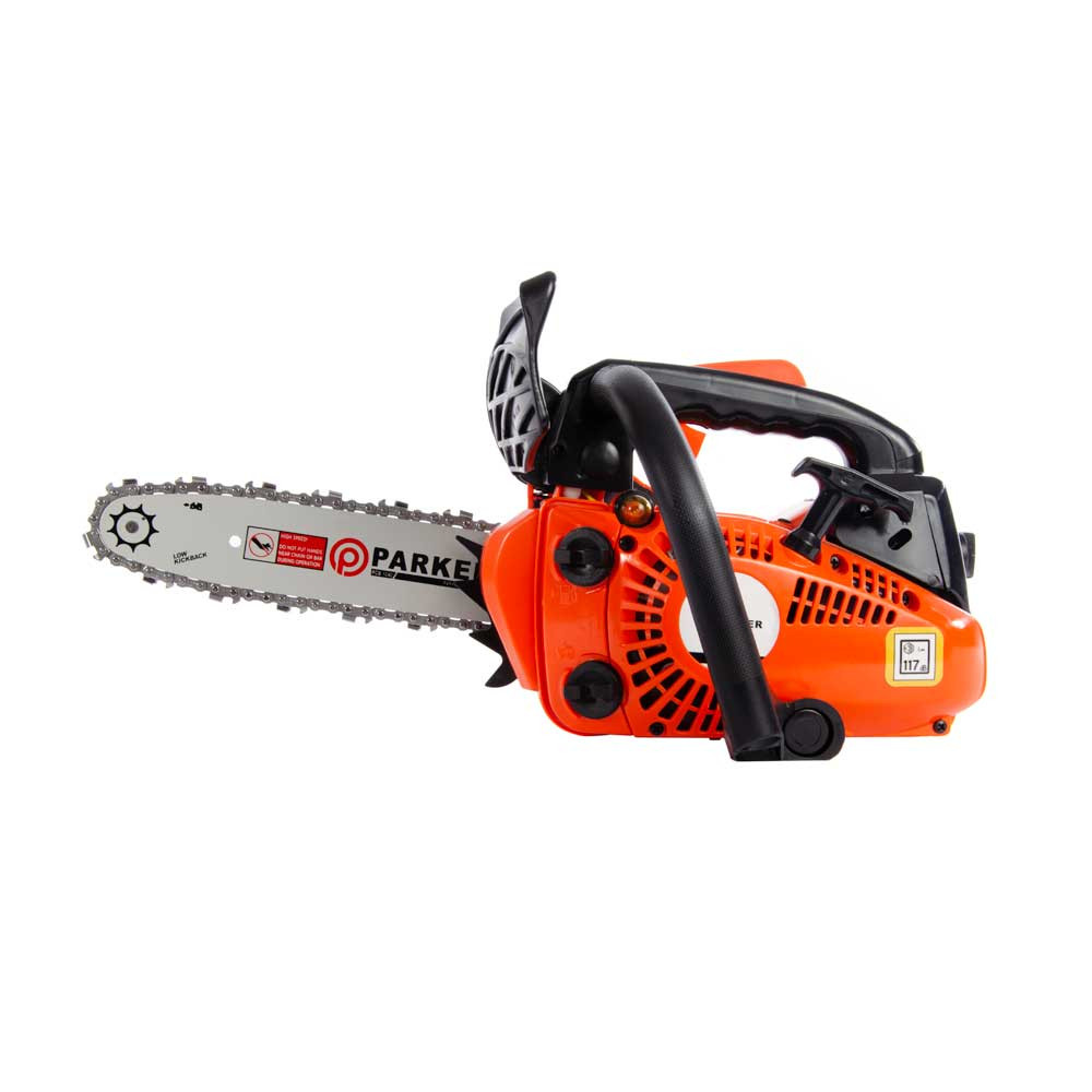 26cc 10" Petrol Top Handle Topping Chainsaw + 2 x Chains + Oils + More