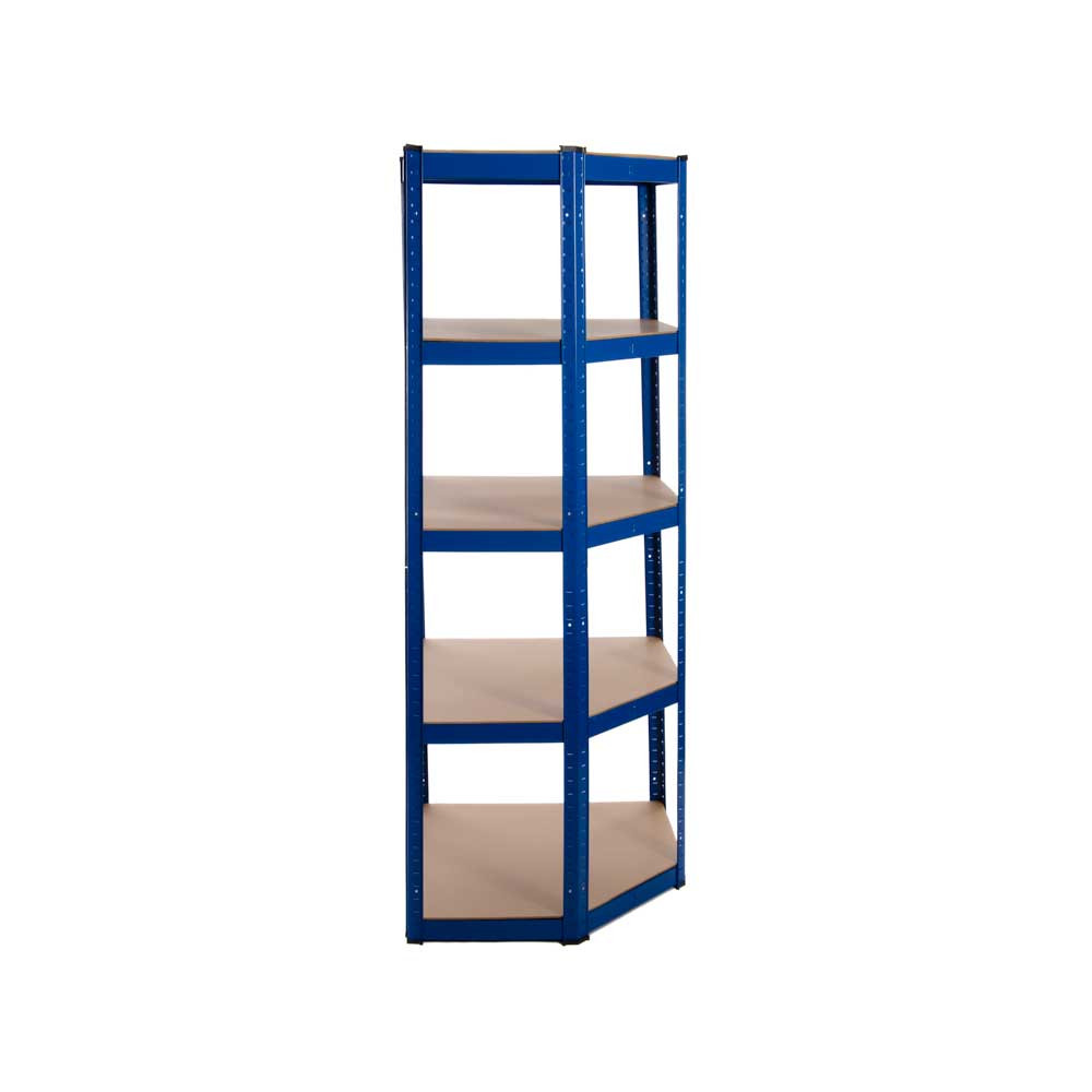 Powder Coated Garage Corner Shelving Unit (175KG) Boltless ParkerBrand
