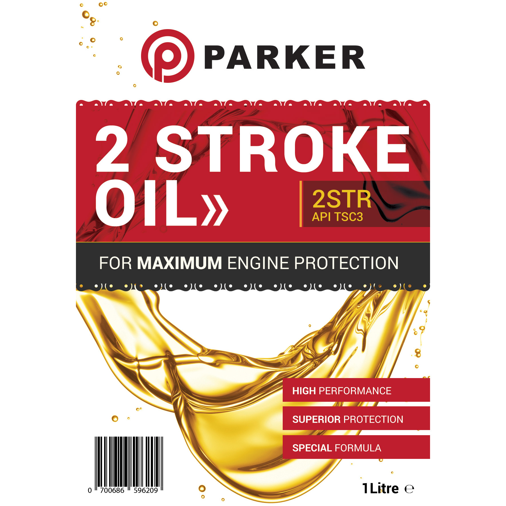 1L 2 Stroke Oil (2T) ParkerBrand 1L 2 Stroke Oil (2T) ParkerBrand