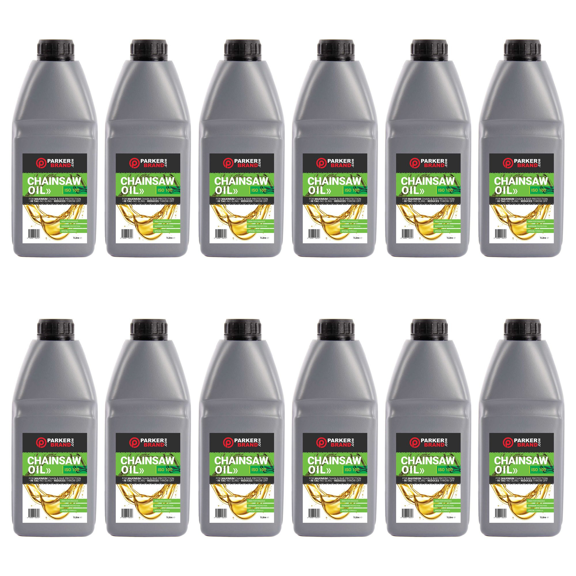 12 Pack of 1L Chainsaw Oil (ISO100) ParkerBrand