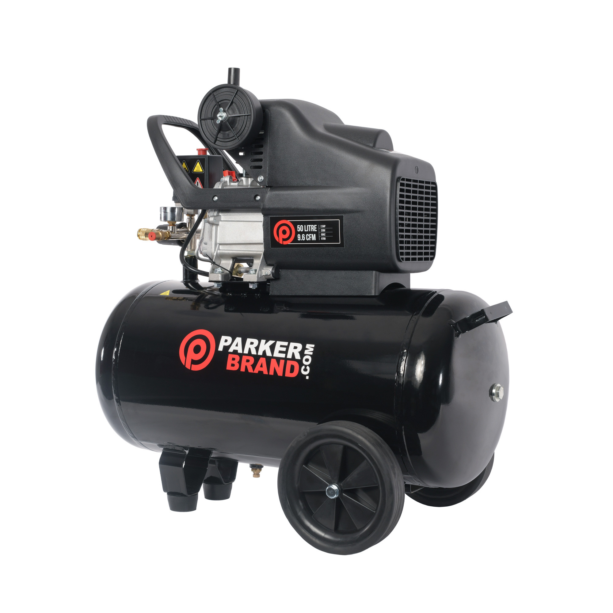50 Litre Air Compressor & Tool Kit 9.6 CFM, 2.5 HP, 50 LTR ParkerBrand