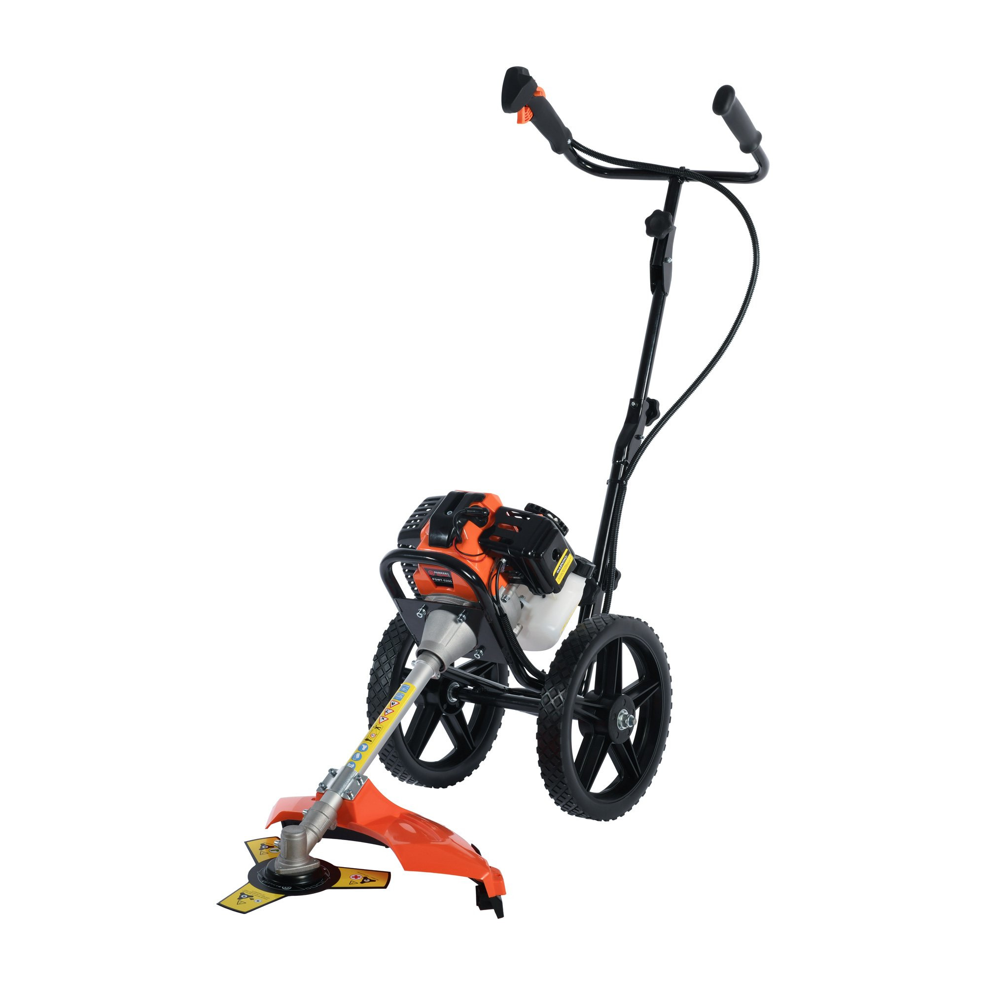 52cc Petrol Garden Brush Cutter / Wheeled Trimmer ParkerBrand