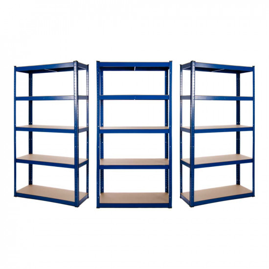 3 x Powder Coated Garage Shelving Unit (175KG) Boltless ParkerBrand
