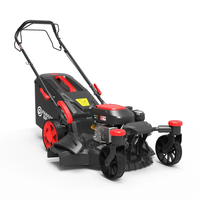 ParkerBrand 21" Self-Propelled Petrol Lawn Mower – 175cc Engine, Easy Manoeuvrable 4-Wheel Design