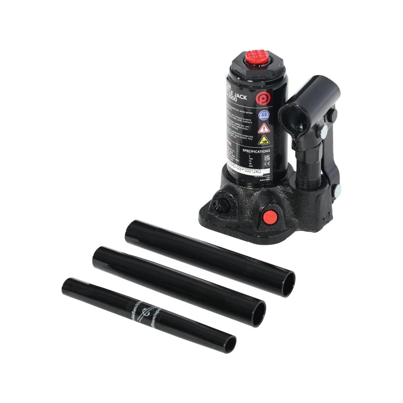 ParkerBrand 2 Ton Hydraulic Bottle Jack – 2000kg Lifting Capacity, 181-345mm, Overload Protection