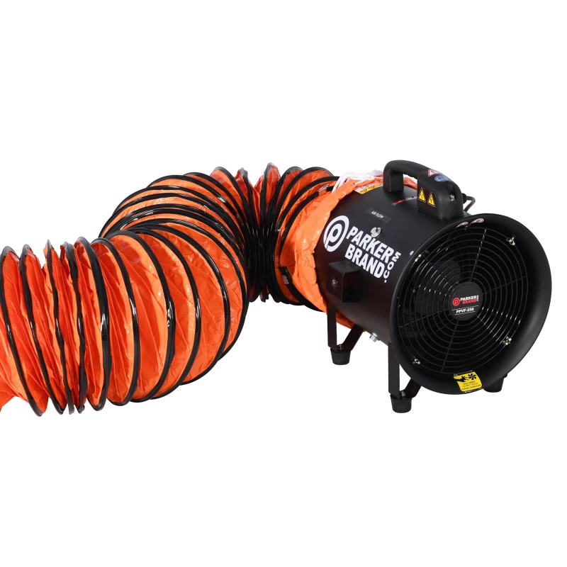 10 Inch Industrial Portable Ventilation Fan and PVC Ducting