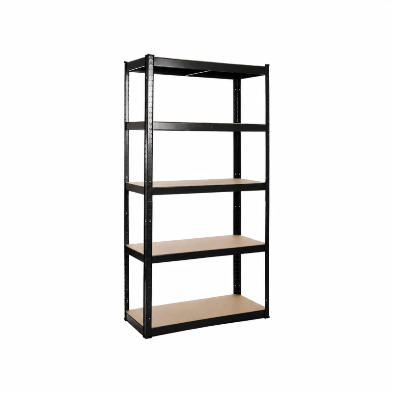 Black Powder Coated Garage Shelving Unit (175KG) - Boltless