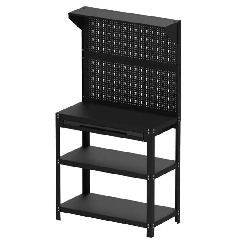 Shelving Unit With Steel Pegboard