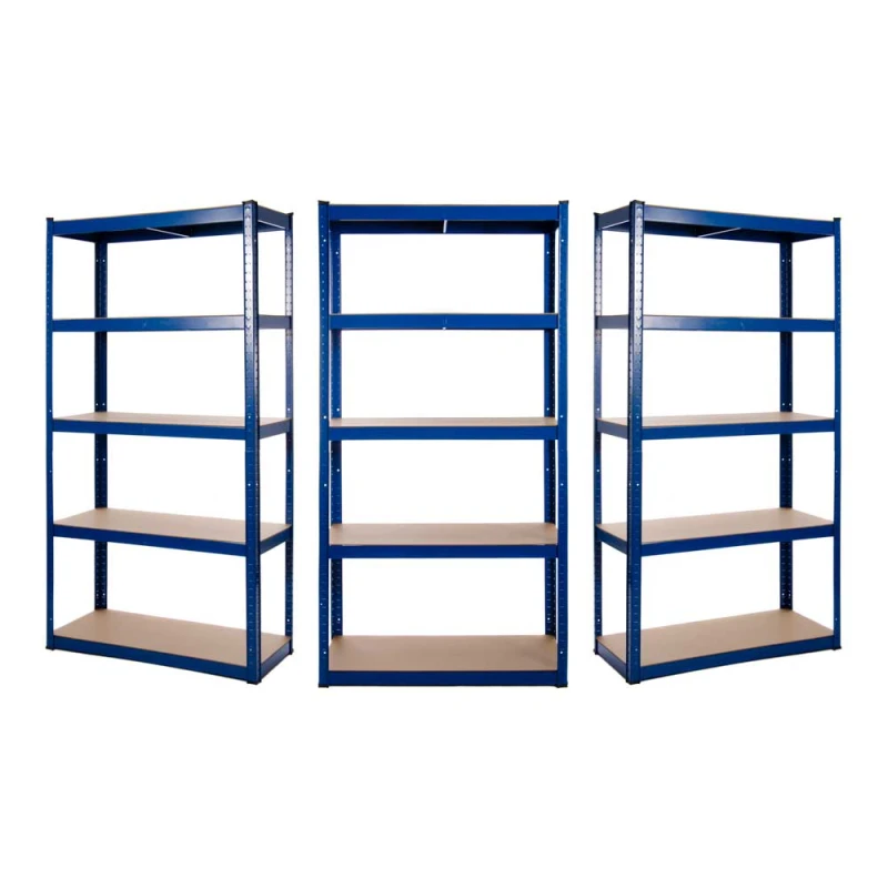 3 x Powder Coated Garage Shelving Unit (175KG) - Boltless