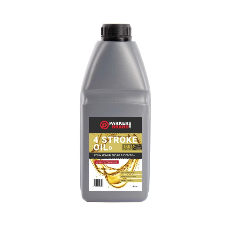 PLO-4STR - 1L SAE30 4 Stroke Engine Oil - For ParkerBrand Garden Machinery and Small Engines