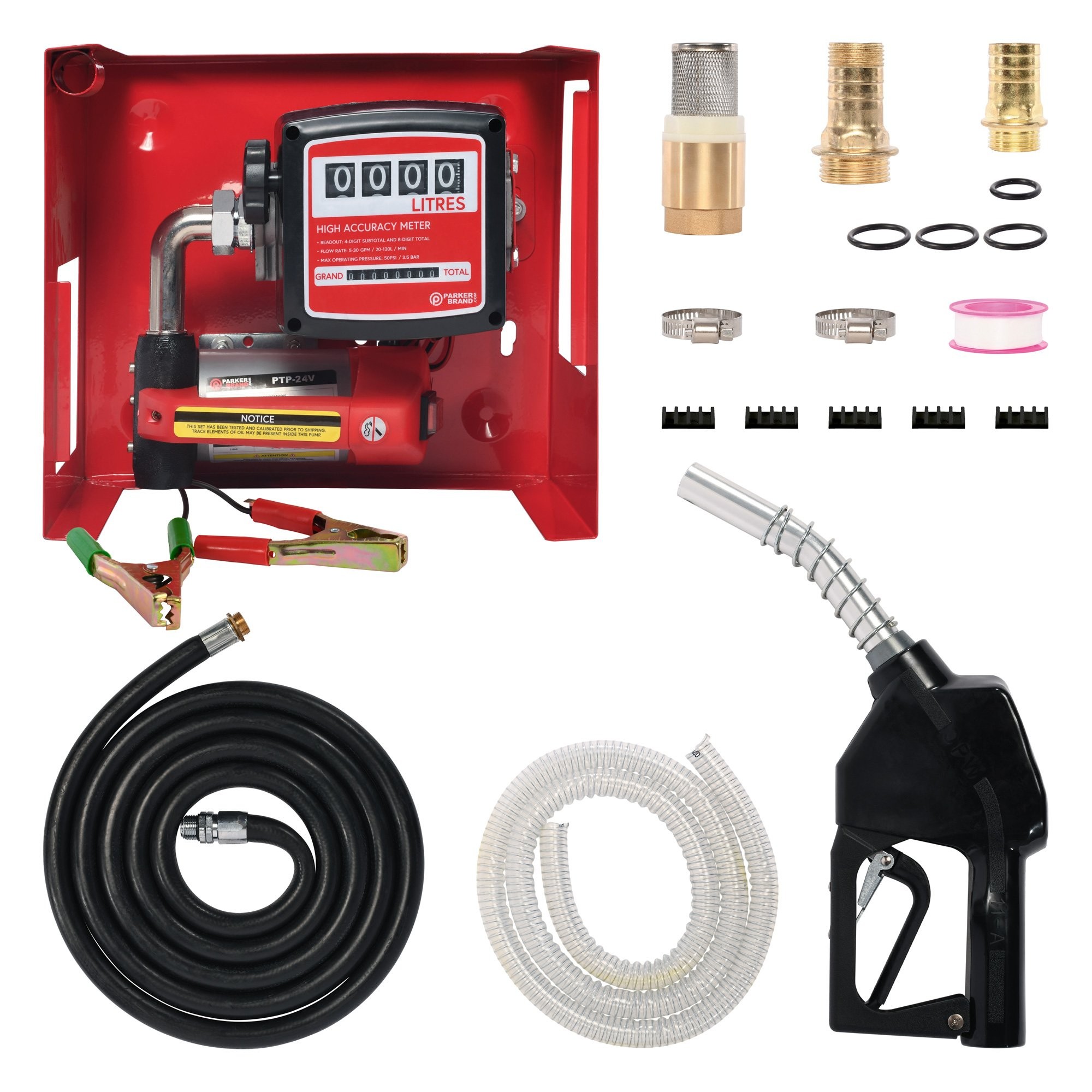 12V Wall Mounted Diesel Transfer Fuel Pump Kit With Automatic