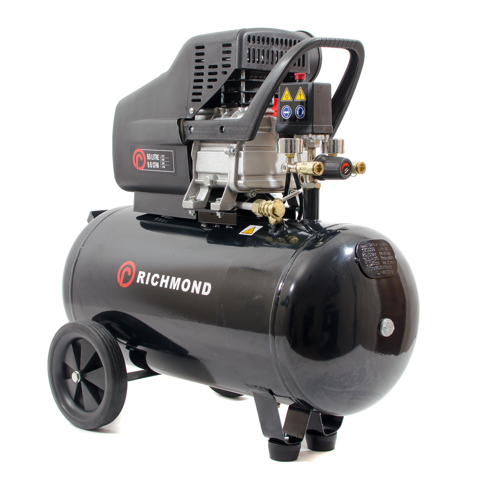 50 Litre Air Compressor - 9.6 CFM, 2.5 HP, 50L now £119.99