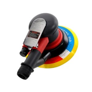ParkerBrand 6" Dual Action Air Sander – Low Vibration Pneumatic Sander with Dust Bag