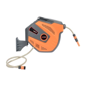 5‑Metre Wall‑Mounted Garden Hose Reel – Automatic Retractable Hose with 180° Pivot Bracket & Adjustable Nozzle