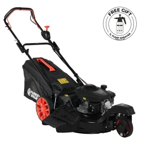 ParkerBrand 21" Self-Propelled Petrol Lawn Mower – 173cc Engine, Easy Manoeuvrable 3-Wheel Design