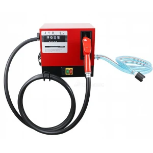ParkerBrand Fuel Transfer Pump Station – 240V Vane Pump, Digital Flow Meter, Automatic Nozzle, 60L/Min