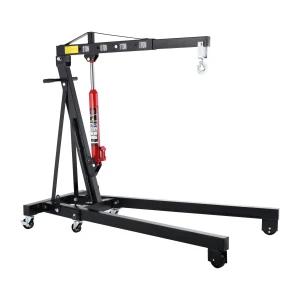 2 Tonne Folding Hydraulic Engine Crane with Adjustable Boom – Garage Workshop Hoist