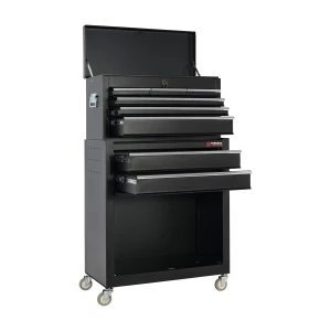 8-Drawer Heavy Duty Tool Chest & Cabinet with Castors – Steel Workshop Storage