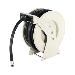 25 Metre Fully Retractable Fuel Hose Reel – 1" Diesel & Petrol Hose – Wall / Floor Mountable