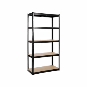 Black Powder Coated Garage Shelving Unit (175KG) - Boltless