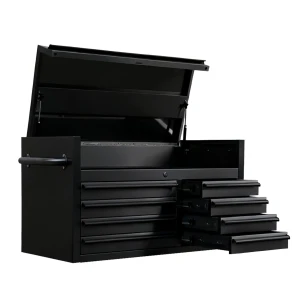 PPCC-41-PC-T - 41" Black Tool Chest Top Cabinet - Powder Coated Steel Workshop Storage