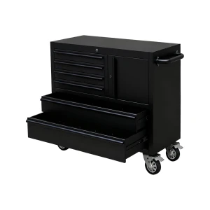 41" Black Roller Tool Cabinet Powder Coated - Bottom Unit