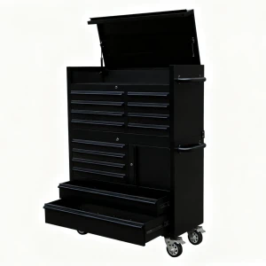 41" Roller Tool Cabinet with 14 Drawers – Heavy-Duty Steel Tool Chest Workbench on Wheels