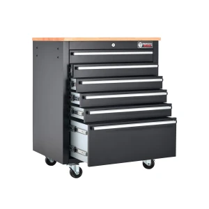 26" Powder Coated Roller Tool Cabinet (6 Drawer)