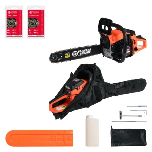 45cc 16" Petrol Chainsaw + 2 x Chains + More!