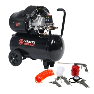 50L Air Compressor - Direct Drive | 3HP, 13.8 CFM | Complete with 5-Piece Air Tool Kit