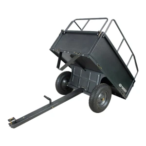 Heavy Duty 500lb Tipping Garden Trailer – Pneumatic Wheels, Removable Tailgate & Tow Hitch
