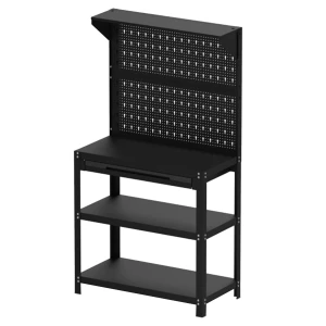 Shelving Unit With Steel Pegboard