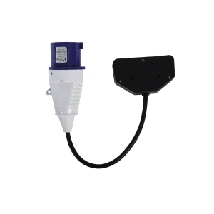 Fly Lead Caravan Socket Converter 32 Amp to 13 Amp