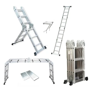 3.5m / 11.5ft Aluminium Multi Purpose Extension Ladder / Step / Scaffolding With Platforms