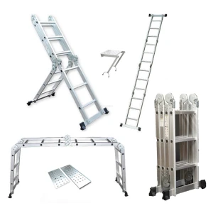 3.5m / 11.5ft Aluminium Multi Purpose Extension Ladder / Step / Scaffolding With Platforms