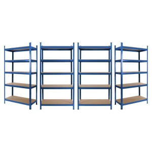 4 x Powder Coated Garage Shelving Unit (265KG) - Boltless