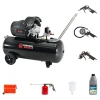 100L Direct Drive Air Compressor with 5-Piece Air Tool Kit & Hydraulic Oil – 3HP, 13.8 CFM, 115 PSI