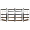 4 x Galvanised Garage Shelving Unit (265KG) - Boltless