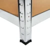 4 x Galvanised Garage Shelving Unit (265KG) - Boltless