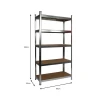 3 x Galvanised Garage Shelving Unit (265KG) - Boltless
