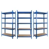 3 x Powder Coated Garage Shelving Unit (265KG) - Boltless