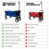 Foldable Garden Hand Cart – Heavy-Duty, Portable & Versatile Trolley (Blue Digital Camouflage)